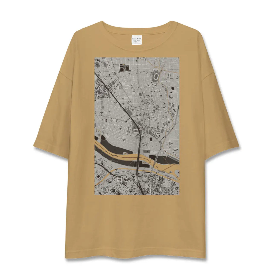【川口(埼玉県)】地図柄ビッグシルエットTシャツ