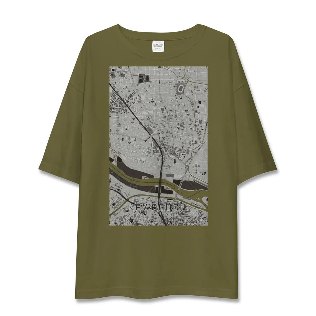 【川口(埼玉県)】地図柄ビッグシルエットTシャツ