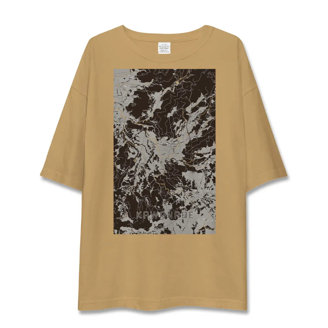 【川辺(鹿児島県)】地図柄ビッグシルエットTシャツ