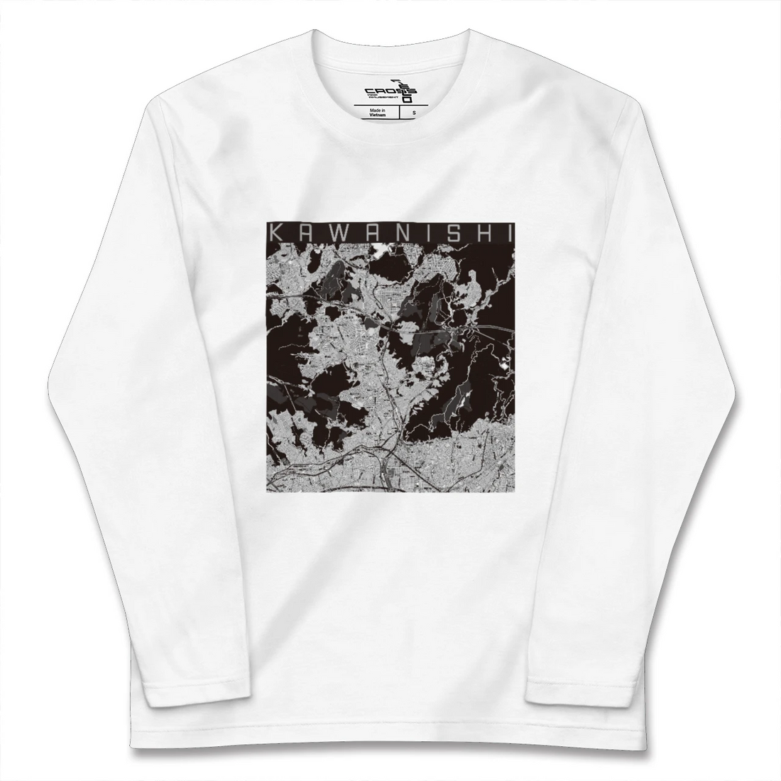 【川西(兵庫県)】地図柄ロングスリーブTシャツ