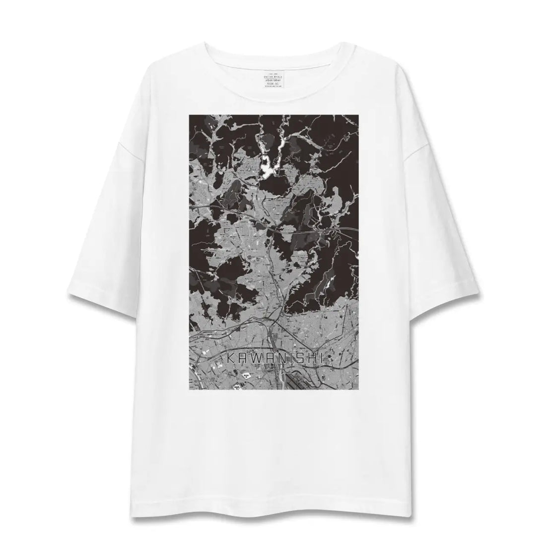 【川西（兵庫県）】地図柄ビッグシルエットTシャツ