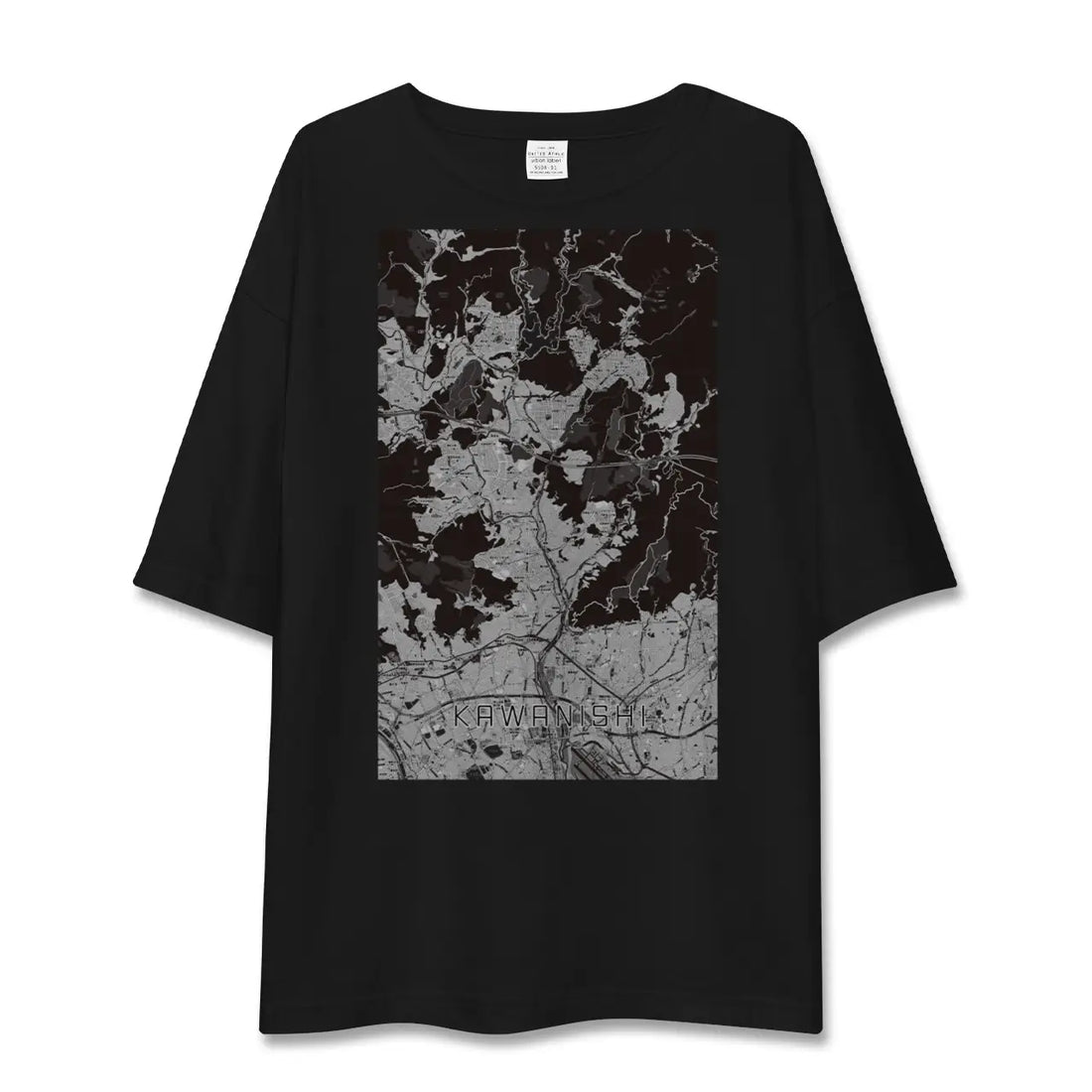 【川西（兵庫県）】地図柄ビッグシルエットTシャツ