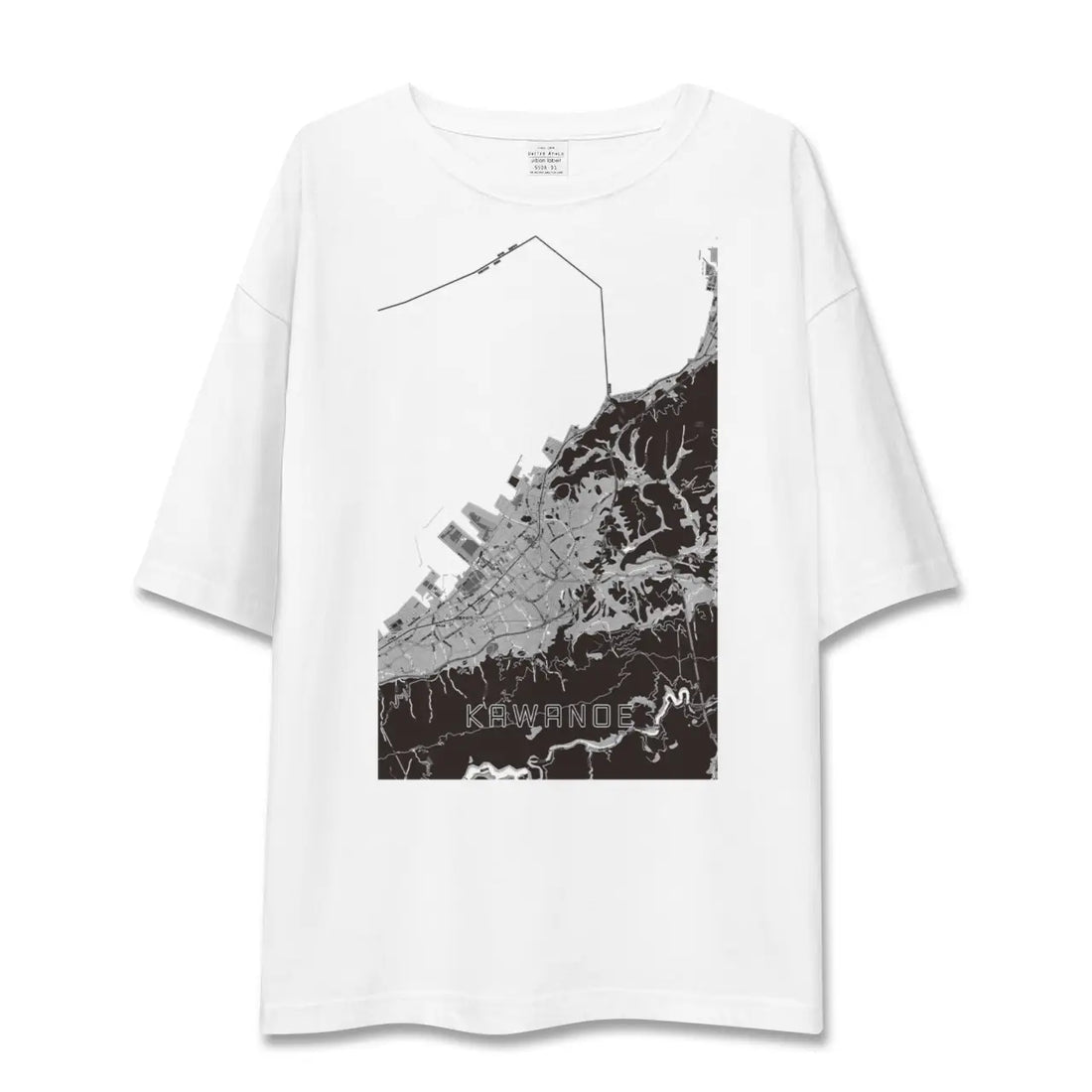 【川之江（愛媛県）】地図柄ビッグシルエットTシャツ