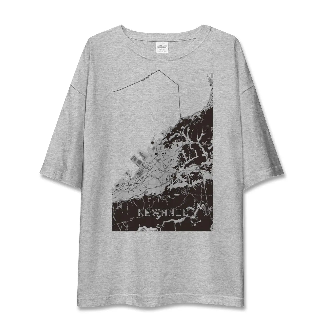 【川之江（愛媛県）】地図柄ビッグシルエットTシャツ