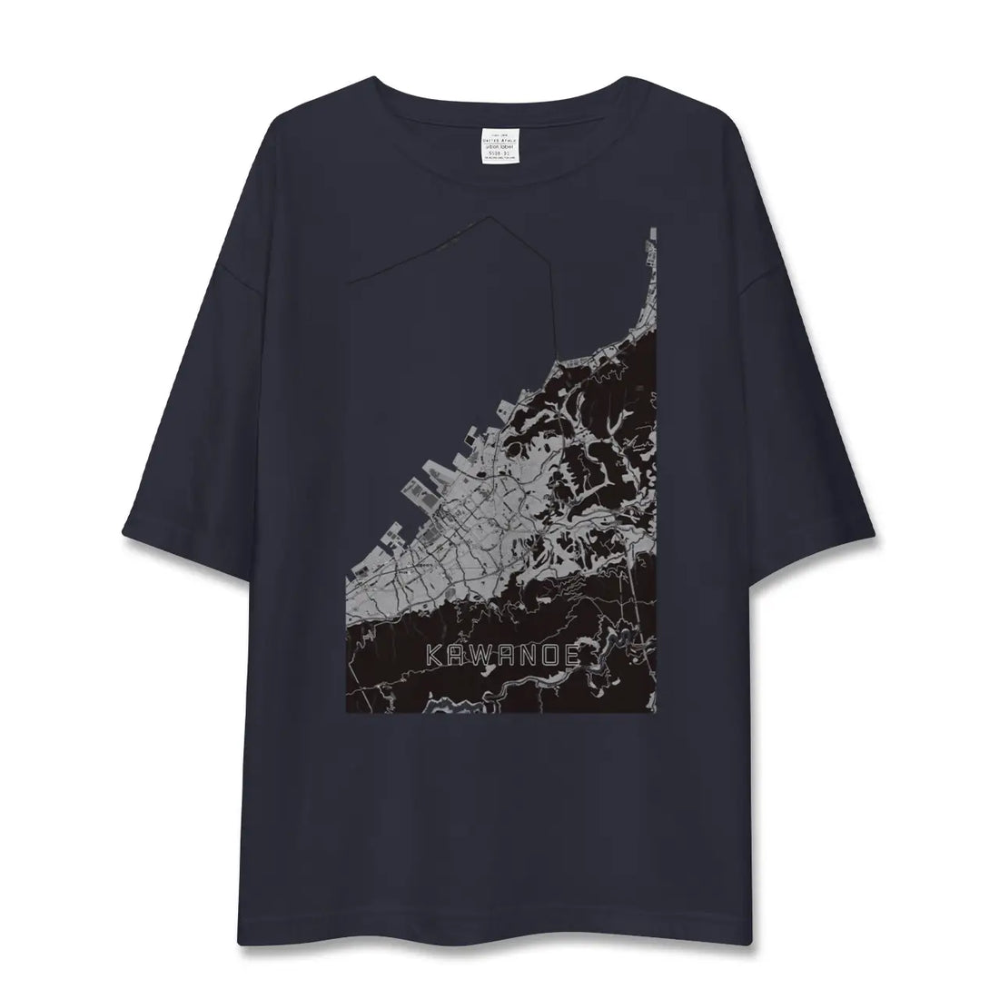 【川之江（愛媛県）】地図柄ビッグシルエットTシャツ