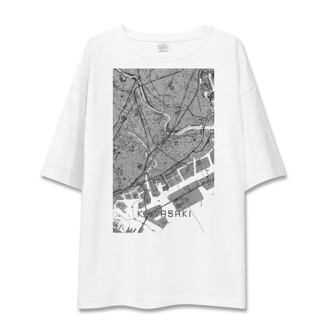 【川崎(神奈川県)】地図柄ビッグシルエットTシャツ