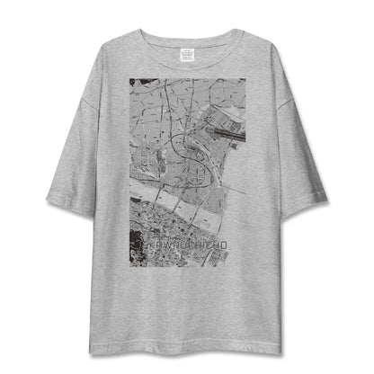 【川内町（徳島県）】地図柄ビッグシルエットTシャツ