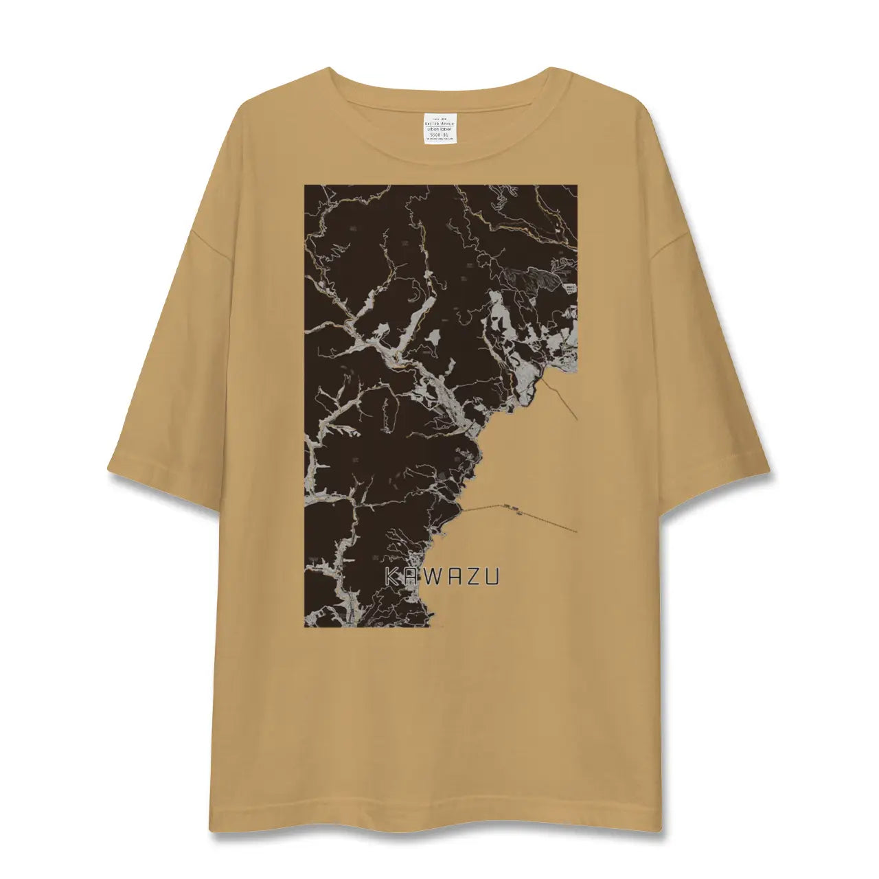 【河津（静岡県）】地図柄ビッグシルエットTシャツ