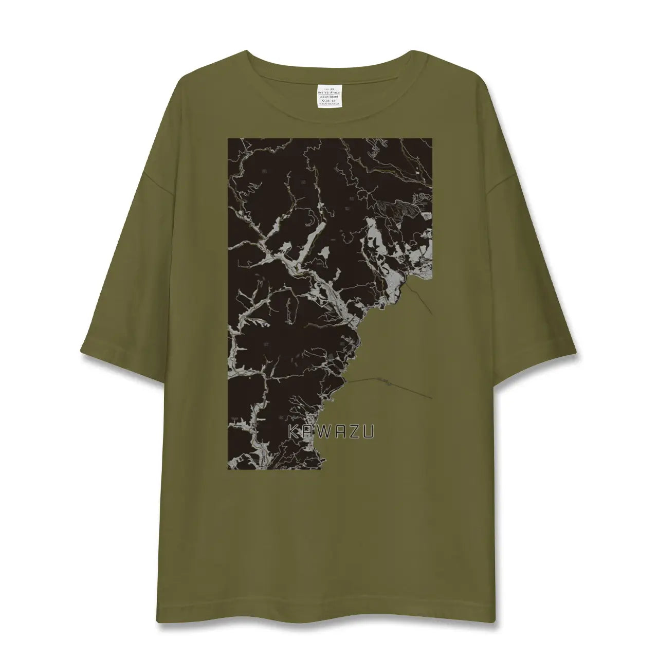 【河津（静岡県）】地図柄ビッグシルエットTシャツ