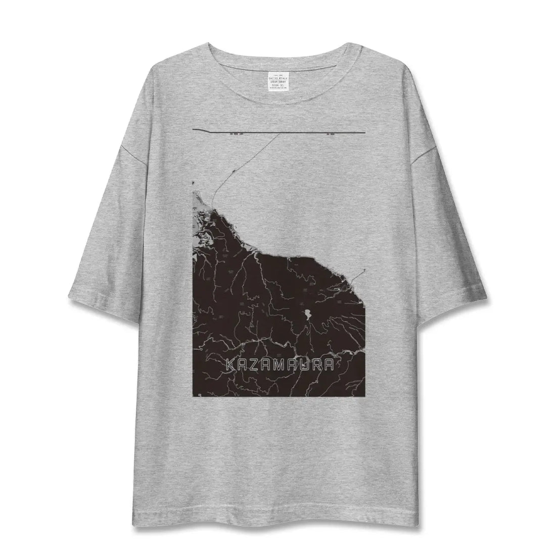 【風間浦（青森県）】地図柄ビッグシルエットTシャツ
