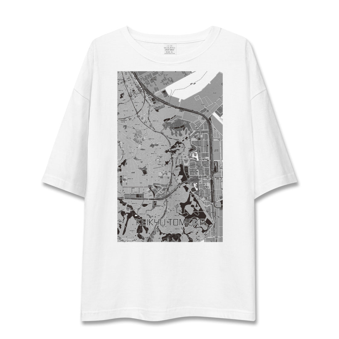 【京急富岡(神奈川県)】地図柄ビッグシルエットTシャツ