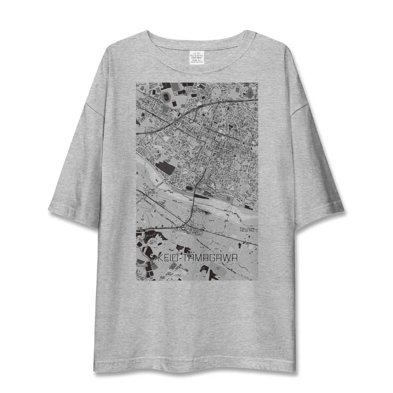 【京王多摩川（東京都）】地図柄ビッグシルエットTシャツ
