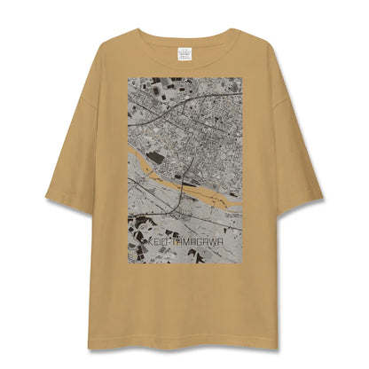【京王多摩川（東京都）】地図柄ビッグシルエットTシャツ