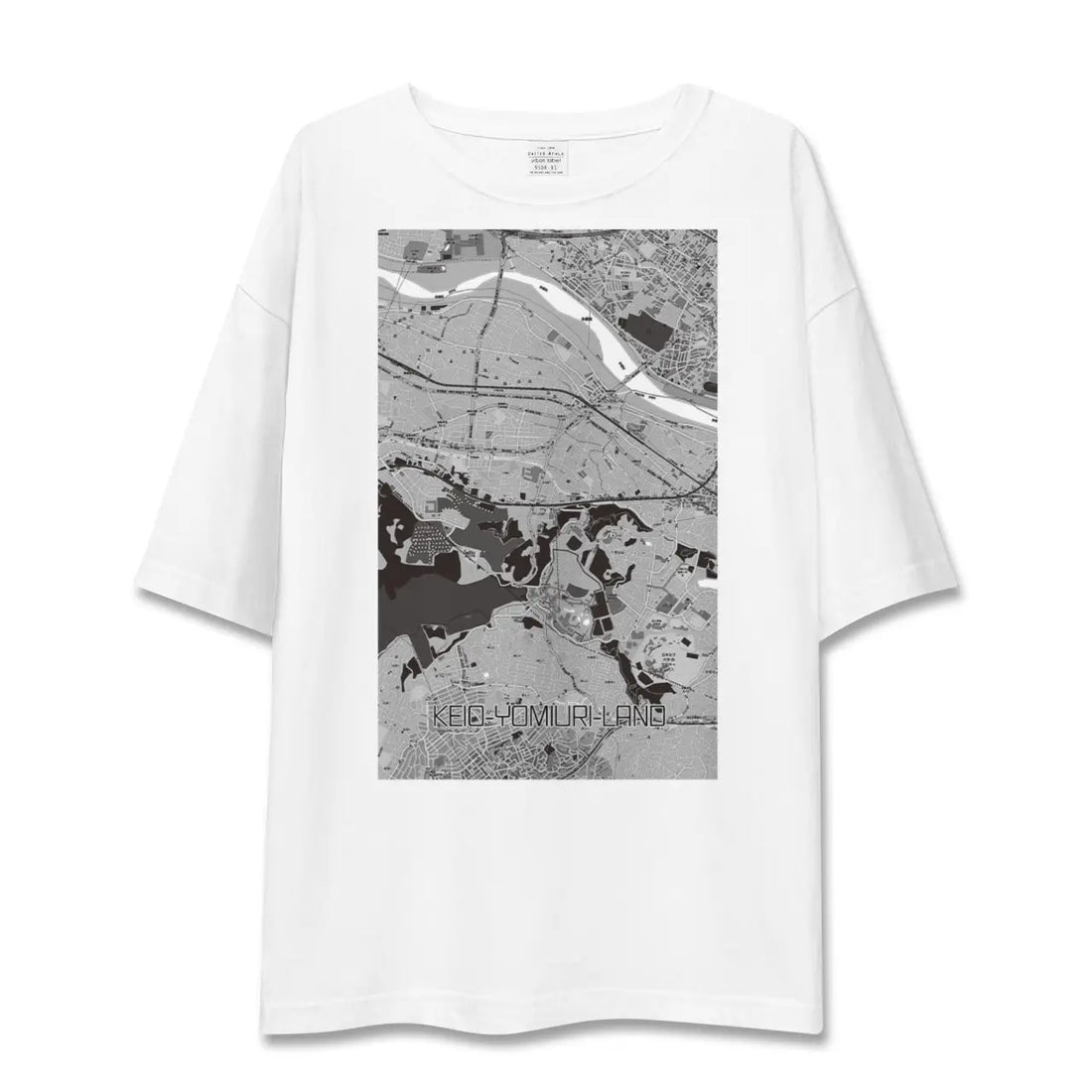 【京王よみうりランド（東京都）】地図柄ビッグシルエットTシャツ