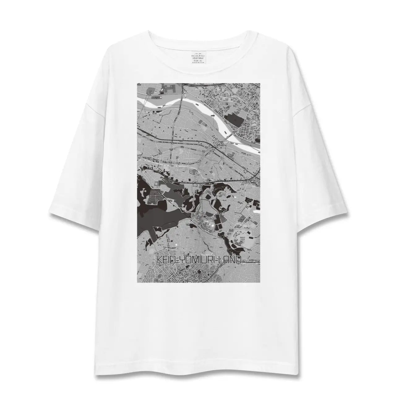 【京王よみうりランド（東京都）】地図柄ビッグシルエットTシャツ