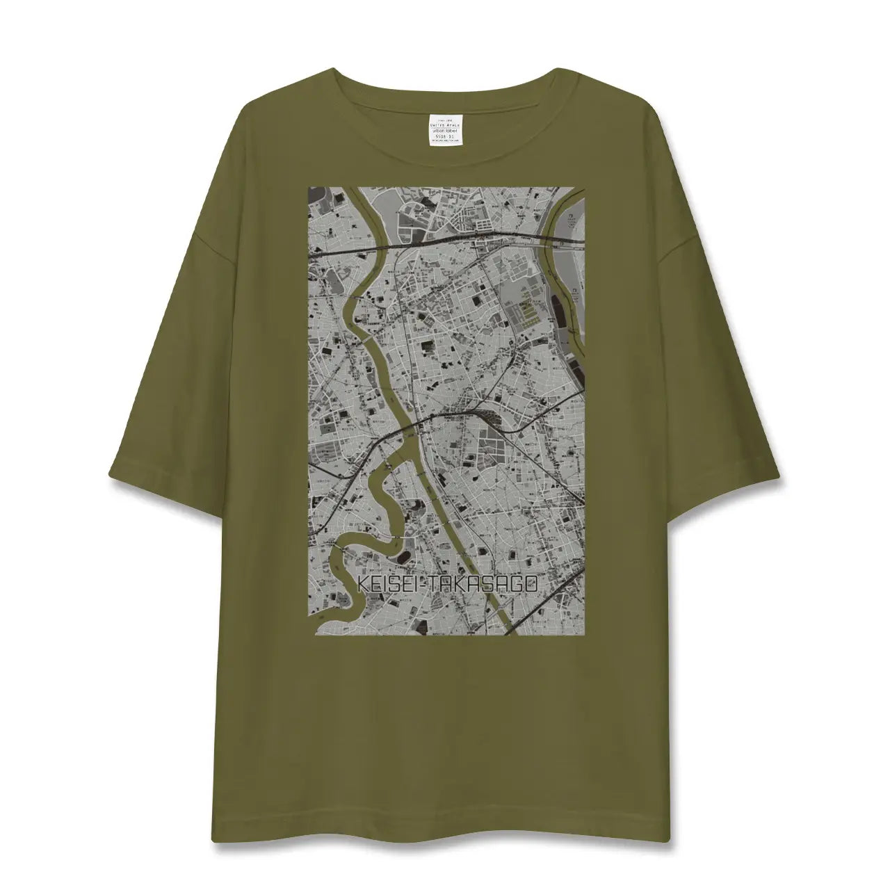 【京成高砂（東京都）】地図柄ビッグシルエットTシャツ
