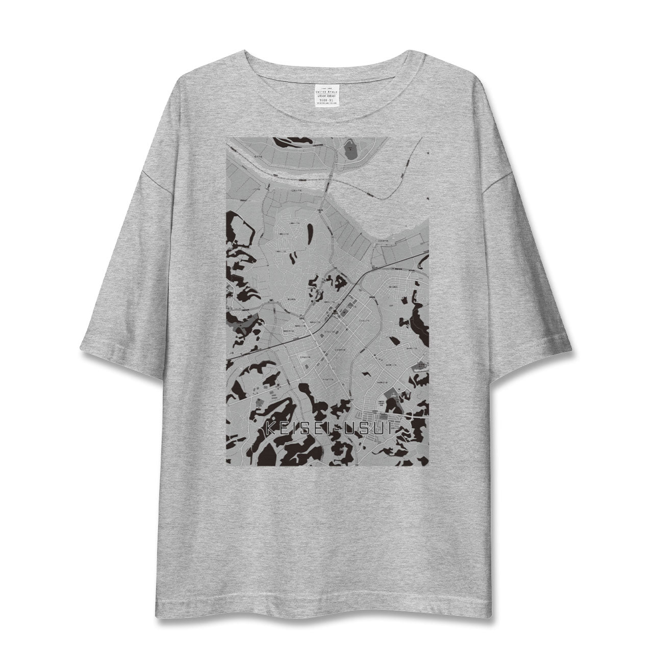 【京成臼井（千葉県）】地図柄ビッグシルエットTシャツ
