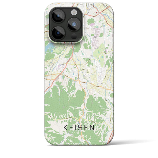 【桂川】地図柄iPhoneケース（バックカバータイプ・ナチュラル）iPhone 15 Pro Max 用