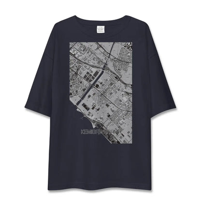 【検見川浜（千葉県）】地図柄ビッグシルエットTシャツ