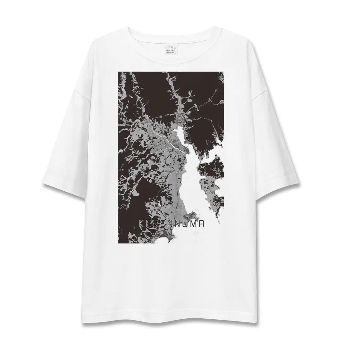【気仙沼(宮城県)】地図柄ビッグシルエットTシャツ