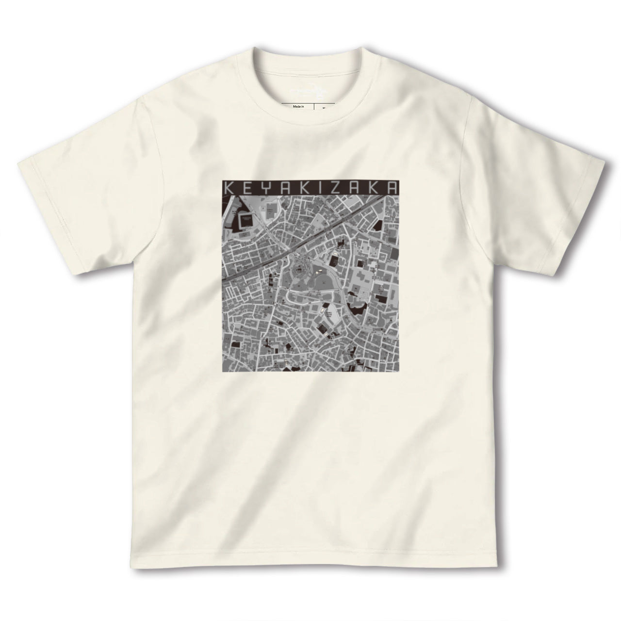 【けやき坂（東京都）】地図柄ヘビーウェイトTシャツ