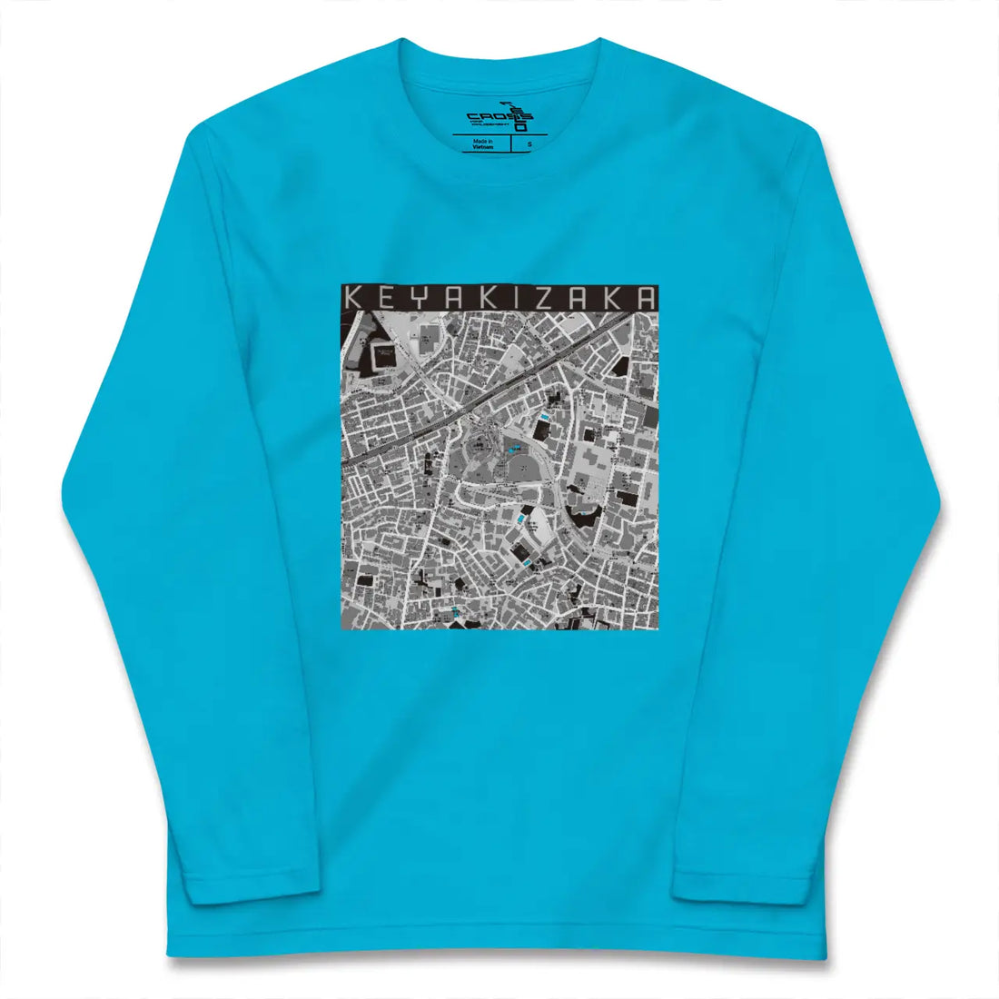 【けやき坂(東京都)】地図柄ロングスリーブTシャツ