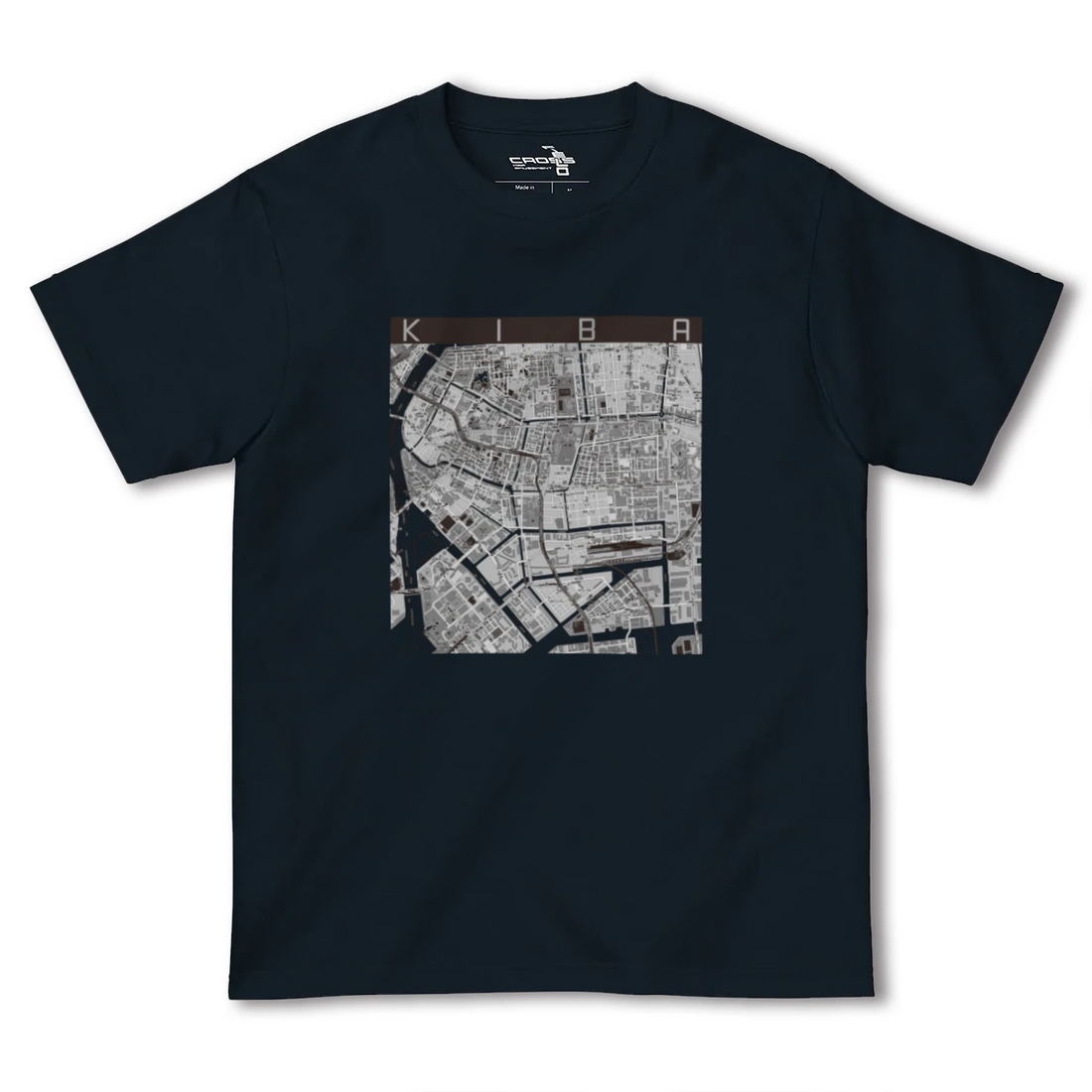 【木場（東京都）】地図柄ヘビーウェイトTシャツ