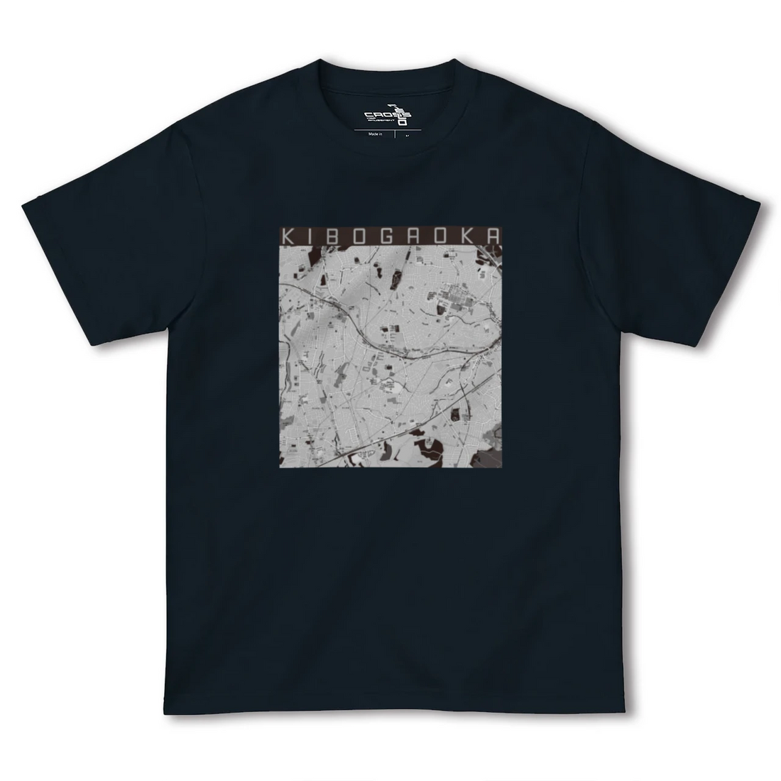 【希望ヶ丘(神奈川県)】地図柄ヘビーウェイトTシャツ