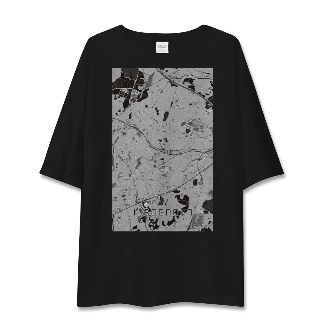 【希望ヶ丘(神奈川県)】地図柄ビッグシルエットTシャツ