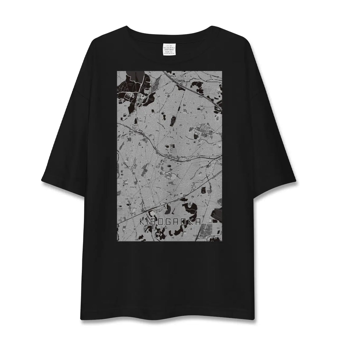 【希望ヶ丘（神奈川県）】地図柄ビッグシルエットTシャツ