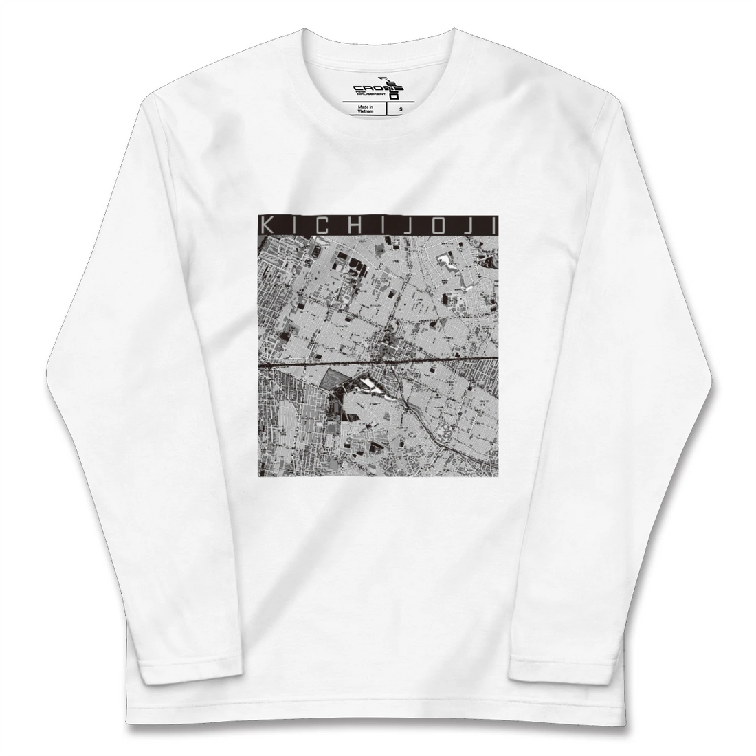 【吉祥寺2(東京都)】地図柄ロングスリーブTシャツ