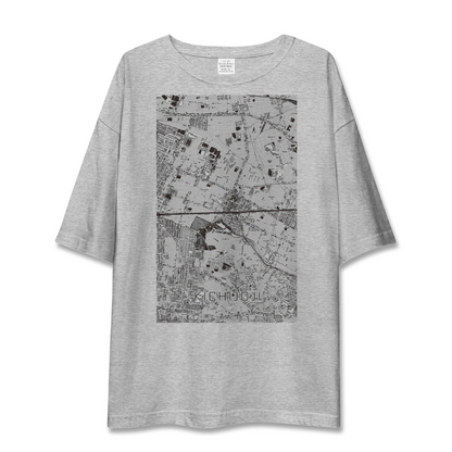 【吉祥寺2（東京都）】地図柄ビッグシルエットTシャツ