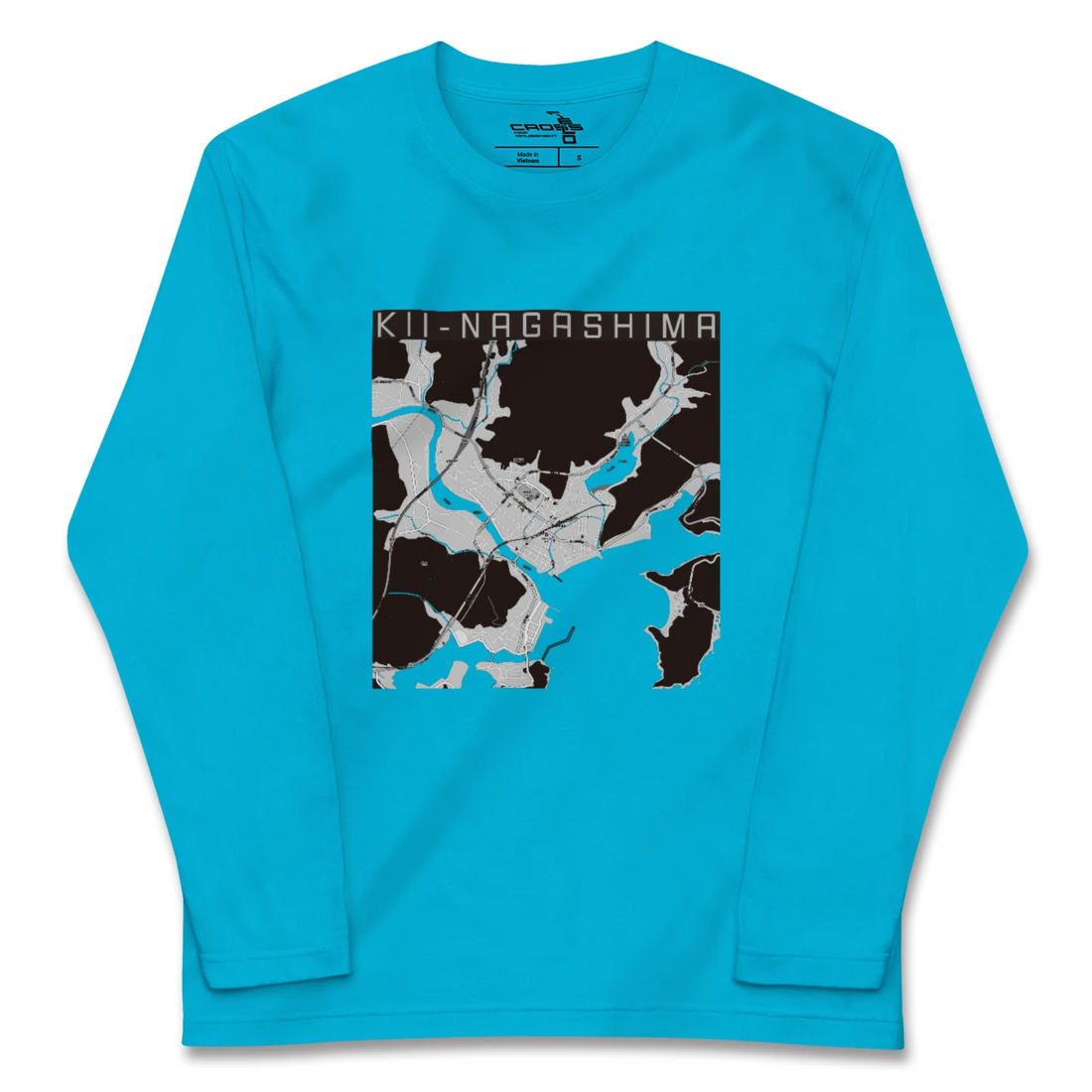 【紀伊長島(三重県)】地図柄ロングスリーブTシャツ