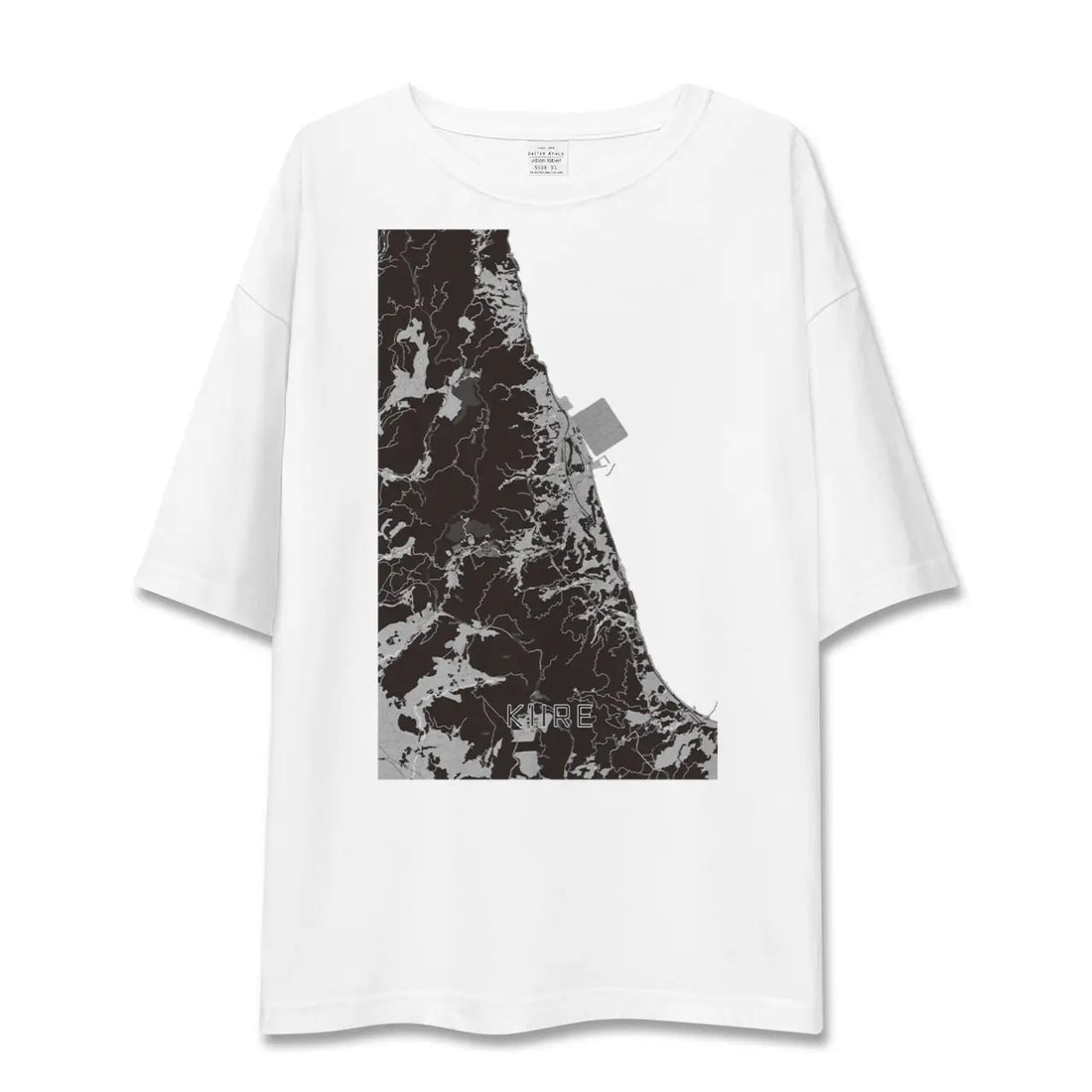 【喜入(鹿児島県)】地図柄ビッグシルエットTシャツ