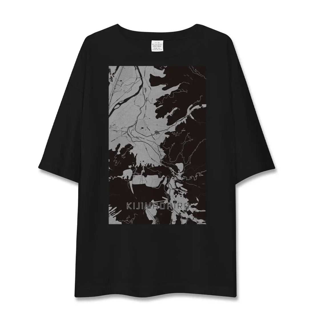 【木島平（長野県）】地図柄ビッグシルエットTシャツ