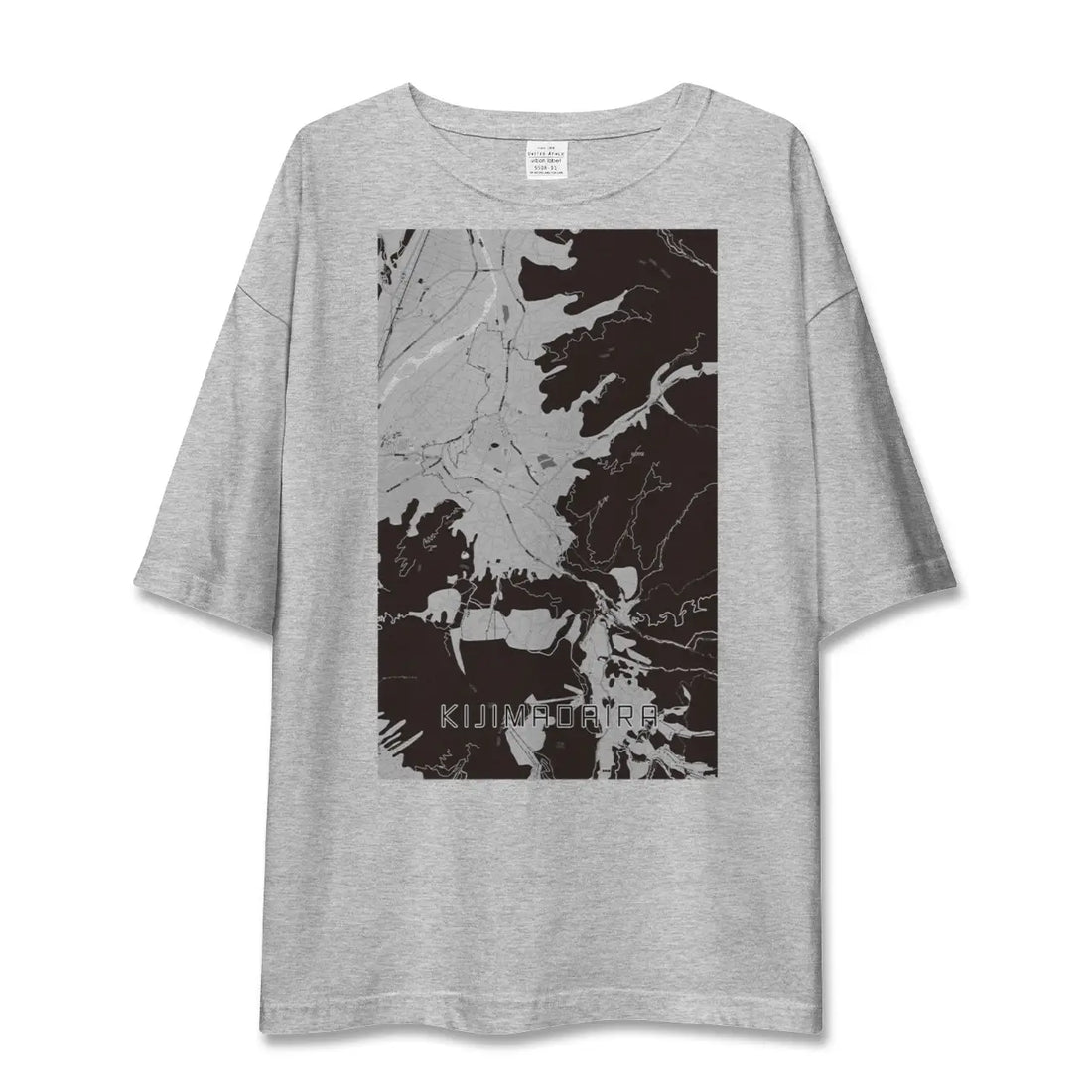 【木島平（長野県）】地図柄ビッグシルエットTシャツ