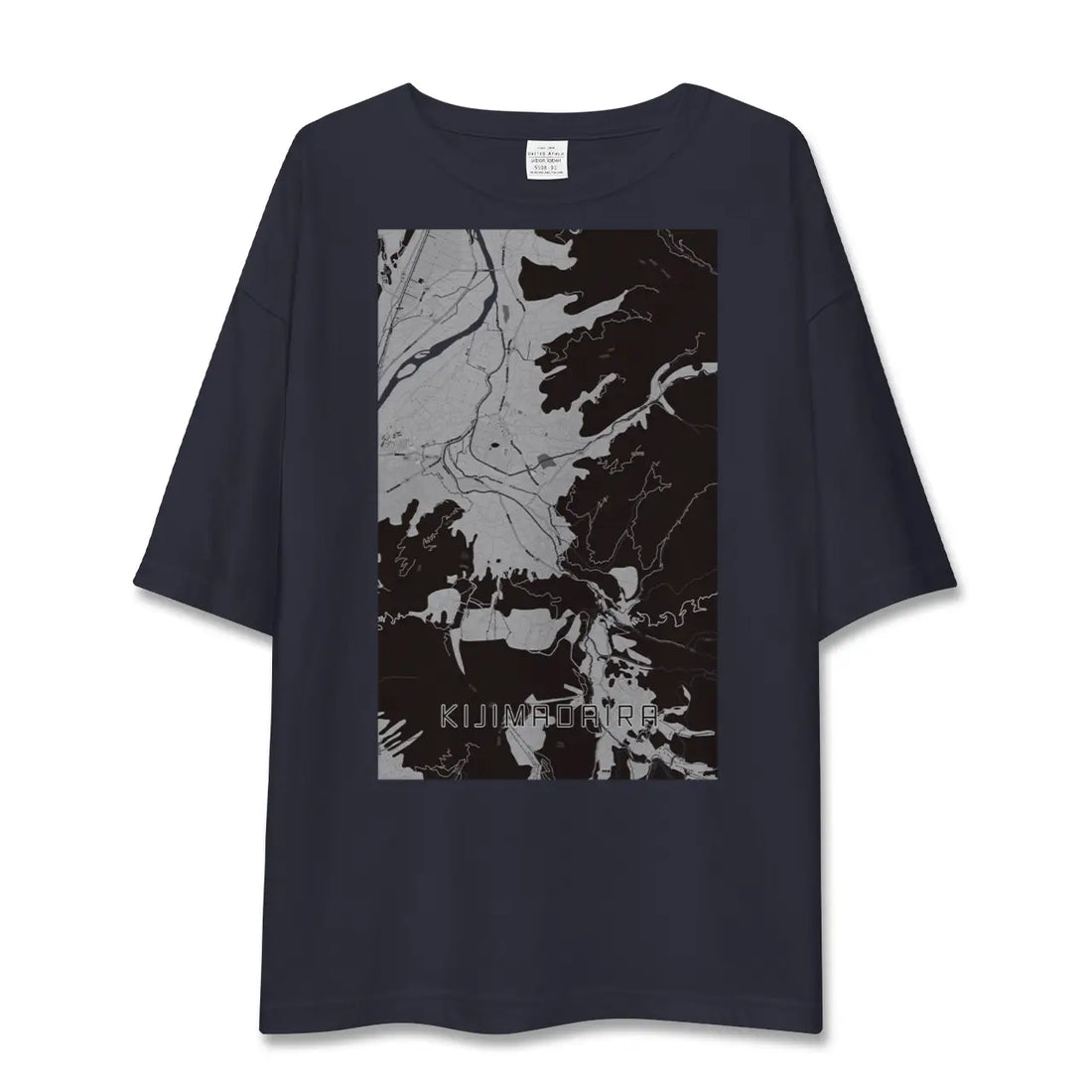 【木島平(長野県)】地図柄ビッグシルエットTシャツ
