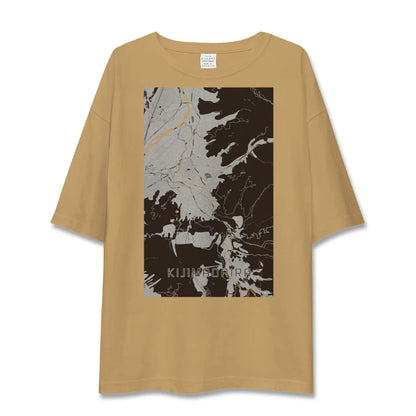 【木島平（長野県）】地図柄ビッグシルエットTシャツ