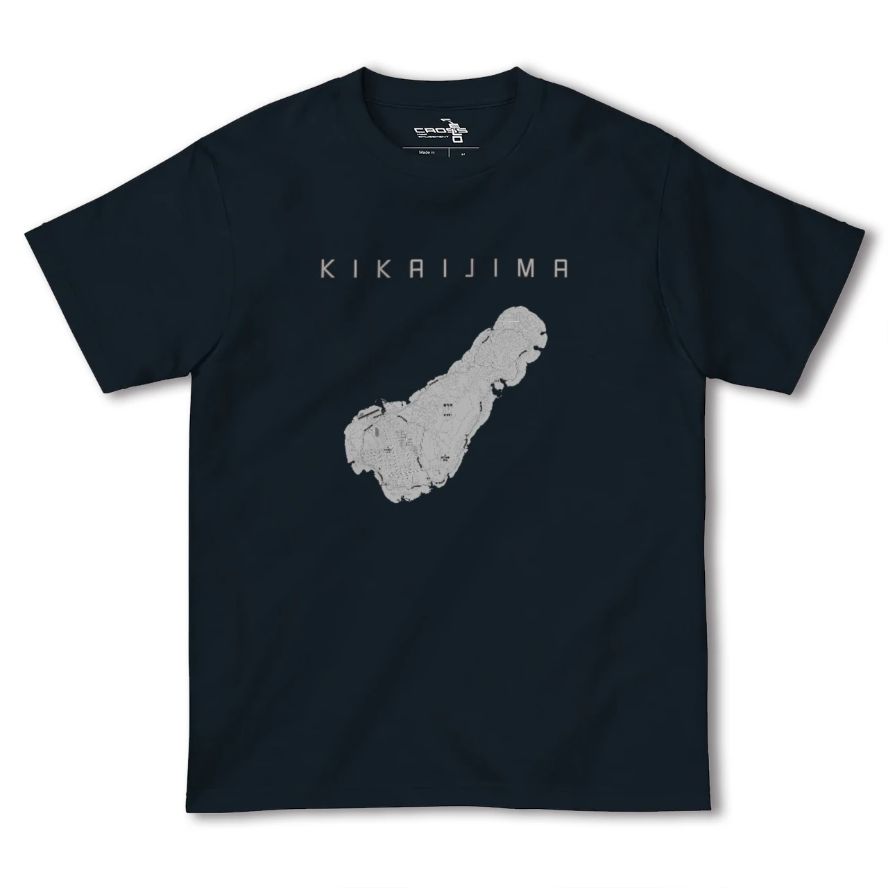 喜界島(鹿児島県)】地図柄ヘビーウェイトTシャツ – クロス 喜界島(鹿児島県)】地図柄ヘビーウェイトTシャツ – クロス