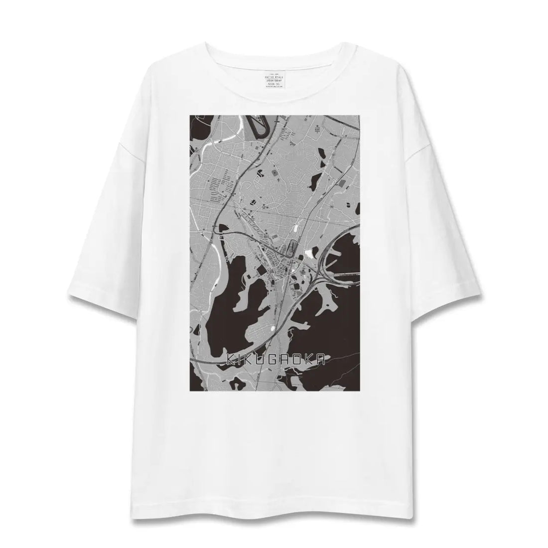 【企救丘(福岡県)】地図柄ビッグシルエットTシャツ