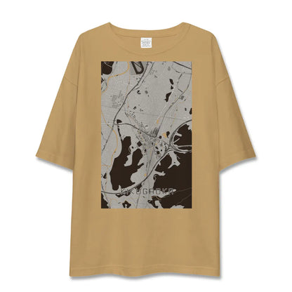 【企救丘（福岡県）】地図柄ビッグシルエットTシャツ