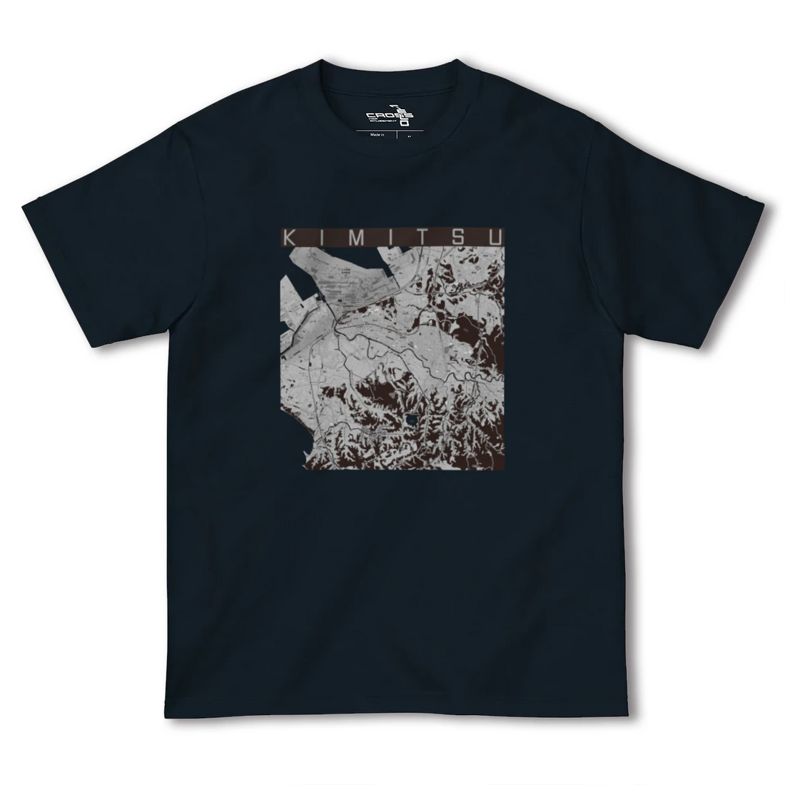 【君津(千葉県)】地図柄ヘビーウェイトTシャツ