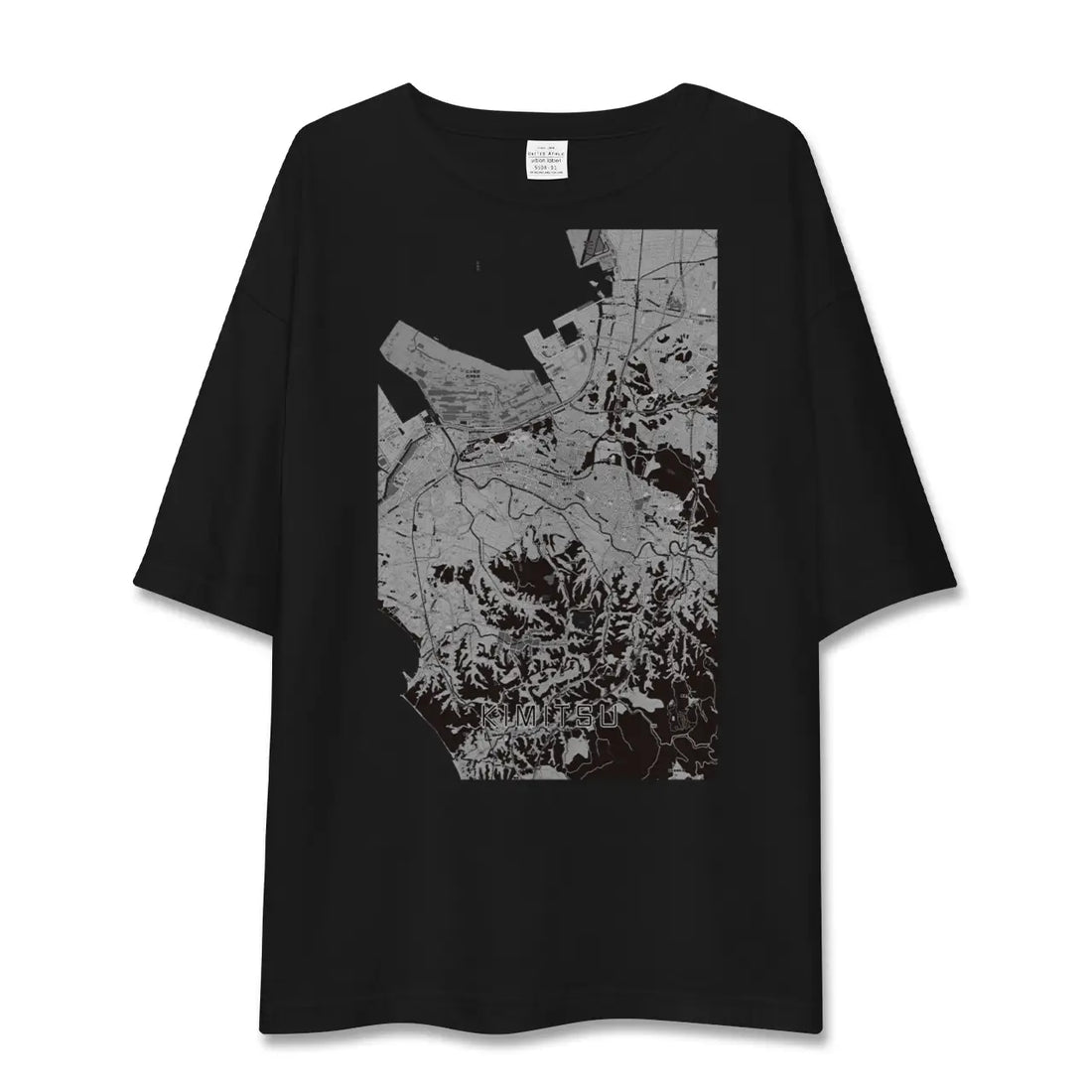 【君津（千葉県）】地図柄ビッグシルエットTシャツ