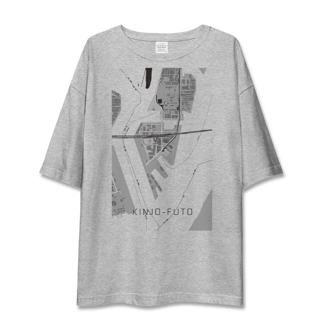 【金城ふ頭（愛知県）】地図柄ビッグシルエットTシャツ