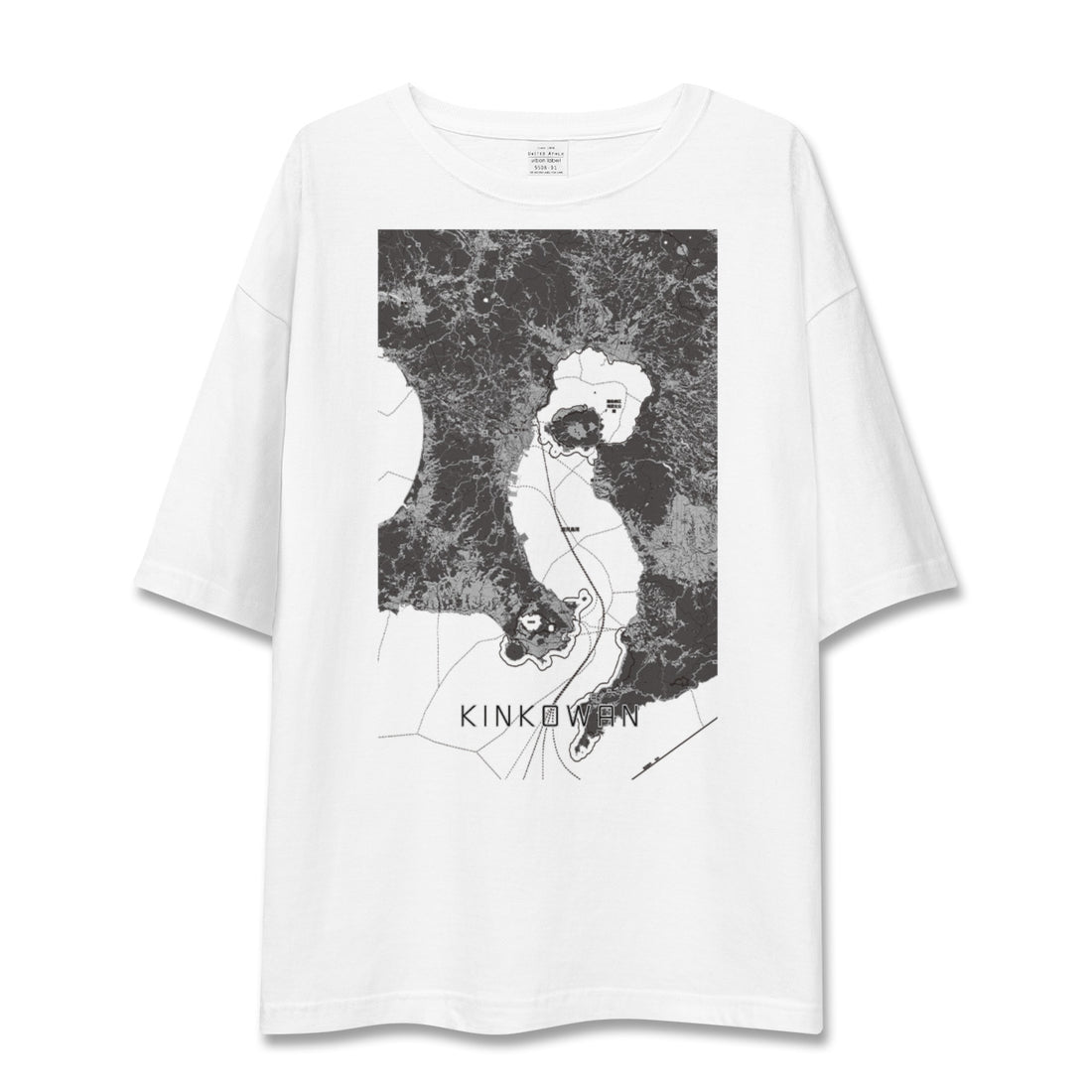 【錦江湾(鹿児島県)】地図柄ビッグシルエットTシャツ