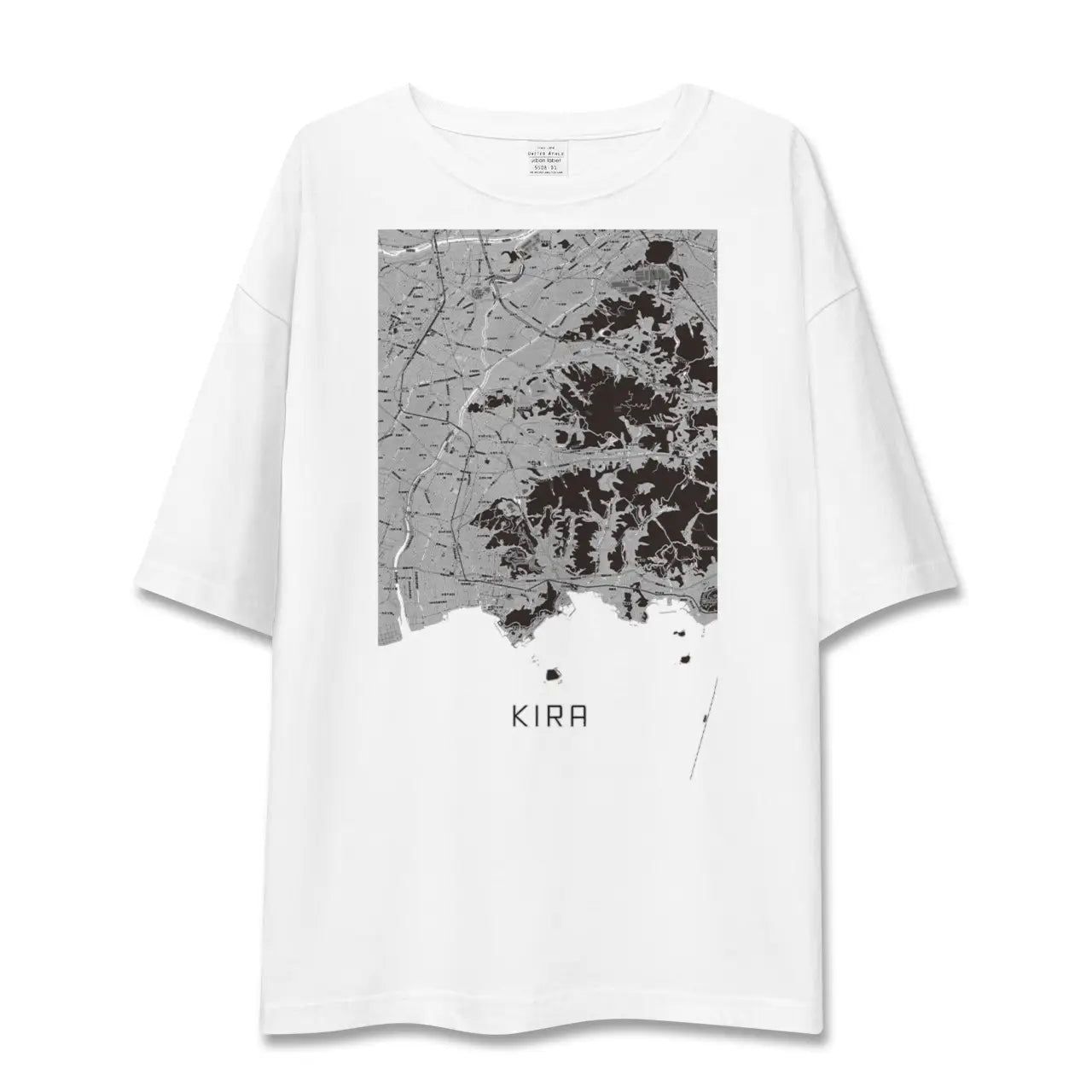 【吉良（愛知県）】地図柄ビッグシルエットTシャツ