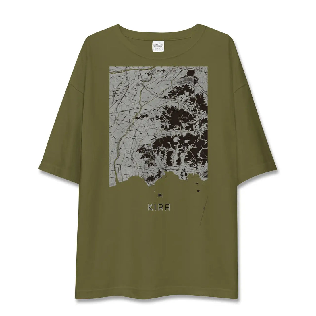 【吉良(愛知県)】地図柄ビッグシルエットTシャツ
