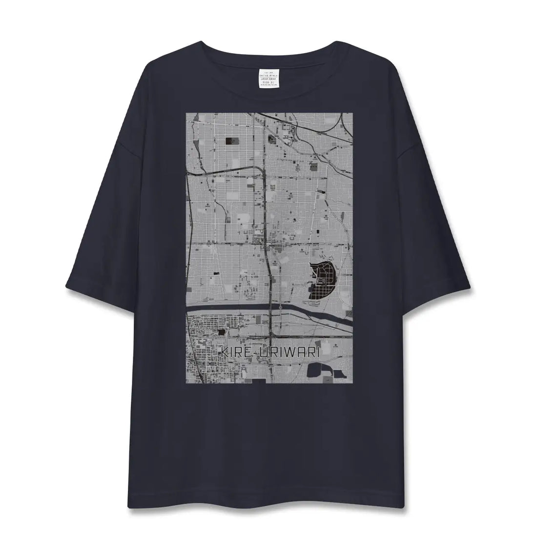 【喜連瓜破（大阪府）】地図柄ビッグシルエットTシャツ