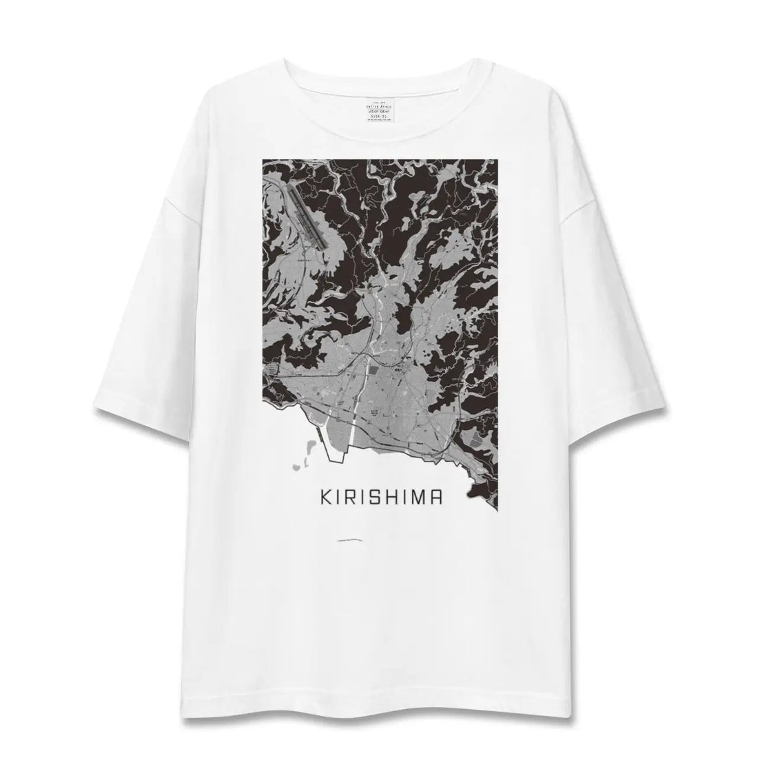 【霧島(鹿児島県)】地図柄ビッグシルエットTシャツ