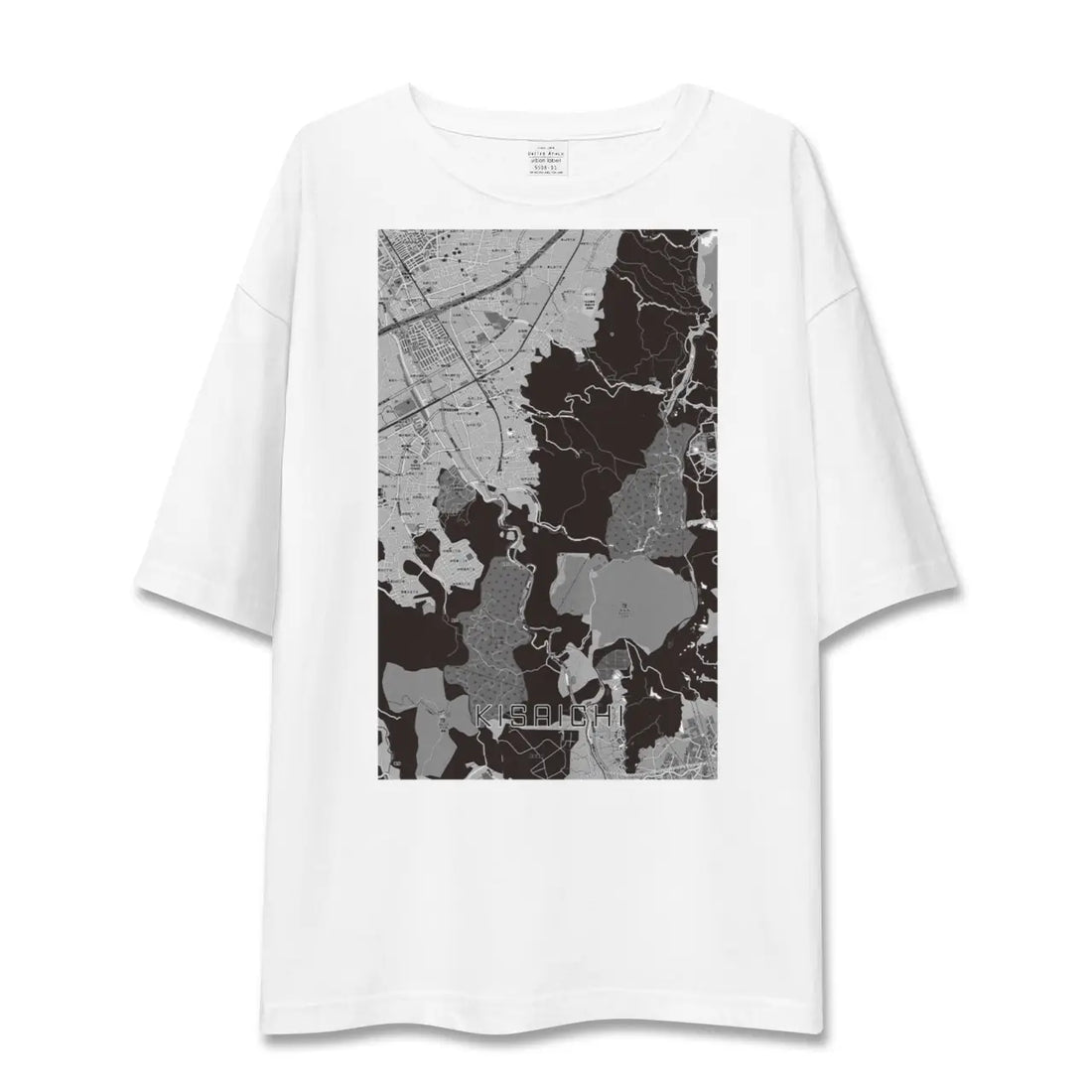 【私市(大阪府)】地図柄ビッグシルエットTシャツ
